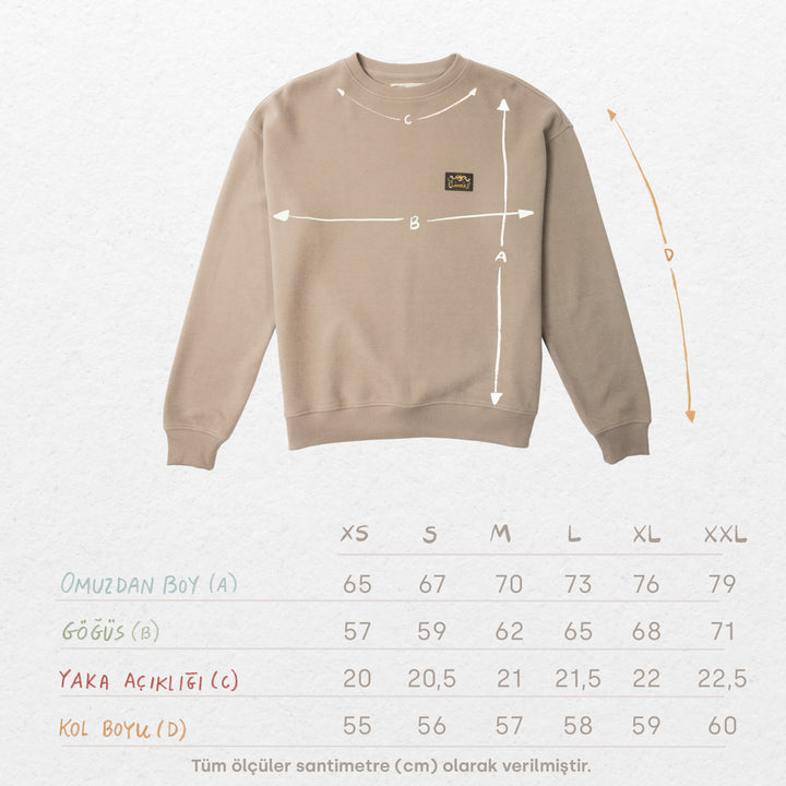 Wander Sweatshirt - Taş