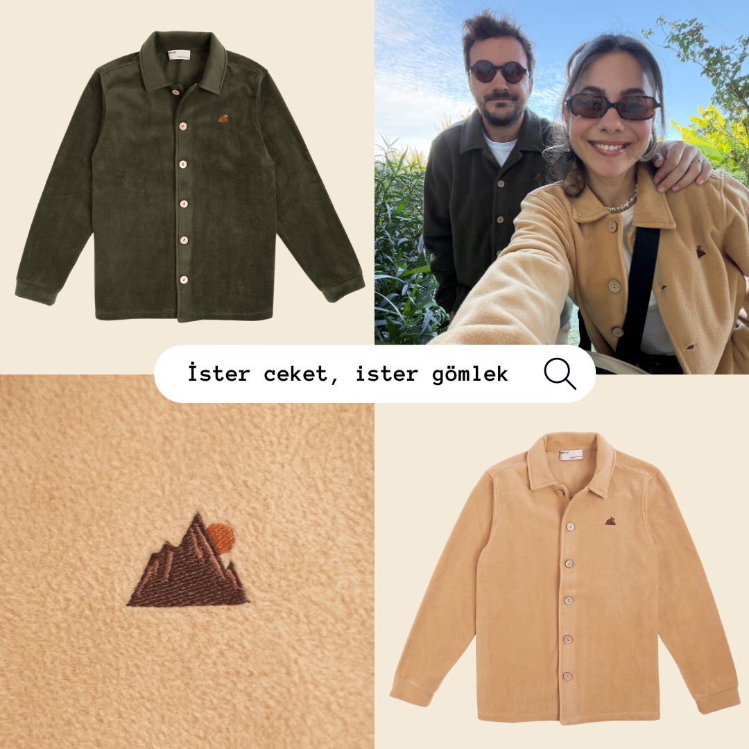 Mountain Polar Ceket - Taba