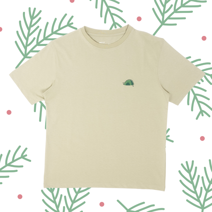 Solo Camping Tshirt - Gri Yeşil