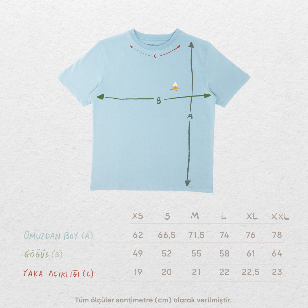 Mini Boat Tshirt - Su Mavisi