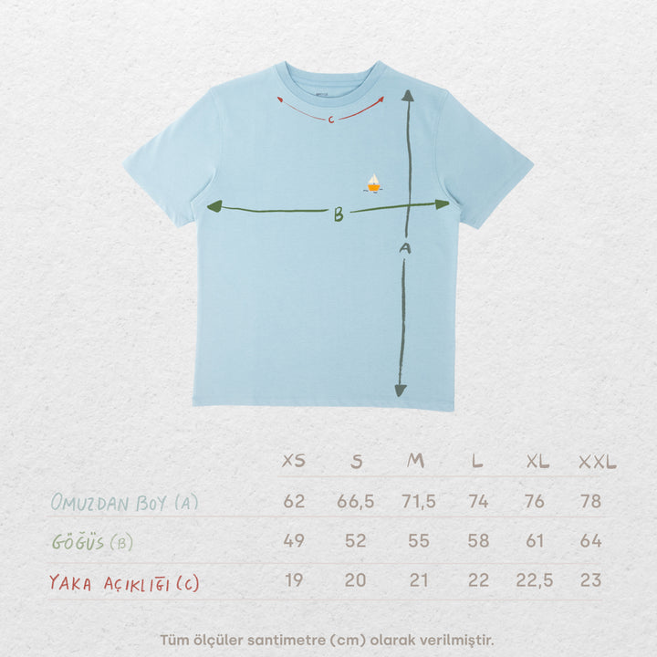 Mini Boat Tshirt - Su Mavisi