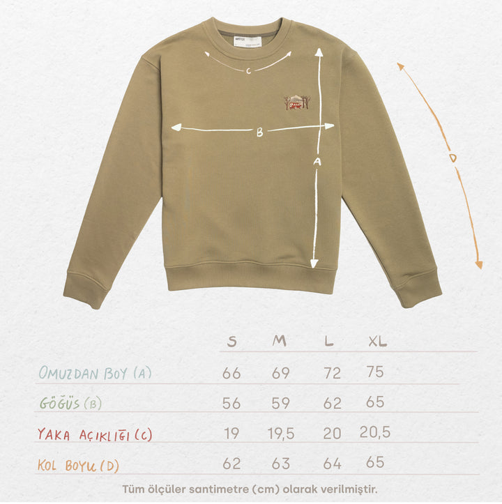 Dirt Roads Sweatshirt - Açık Haki