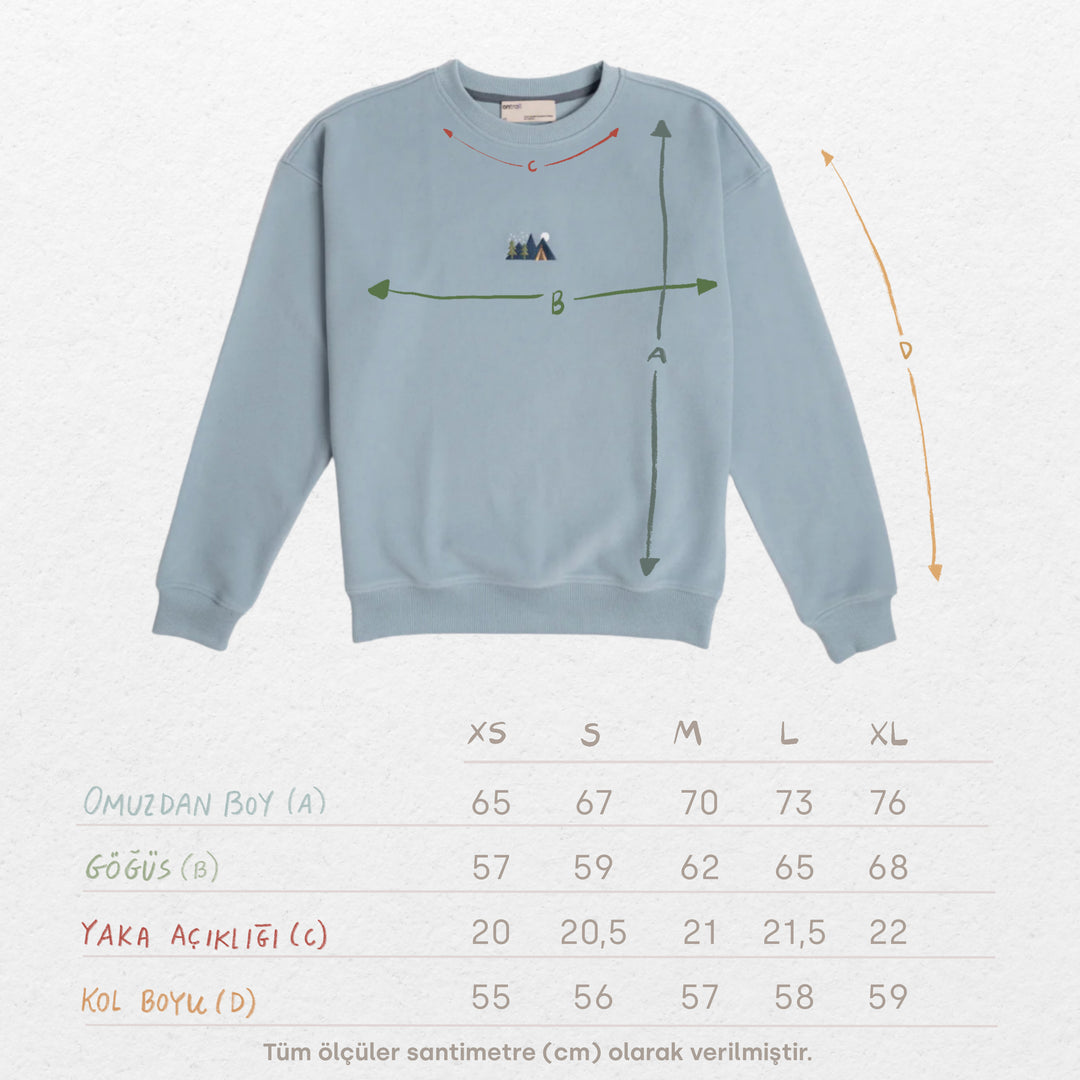 Under the Stars Sweatshirt - Bulut Mavisi