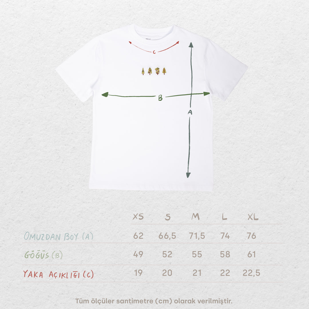 Enchanted Forest Tshirt - Beyaz