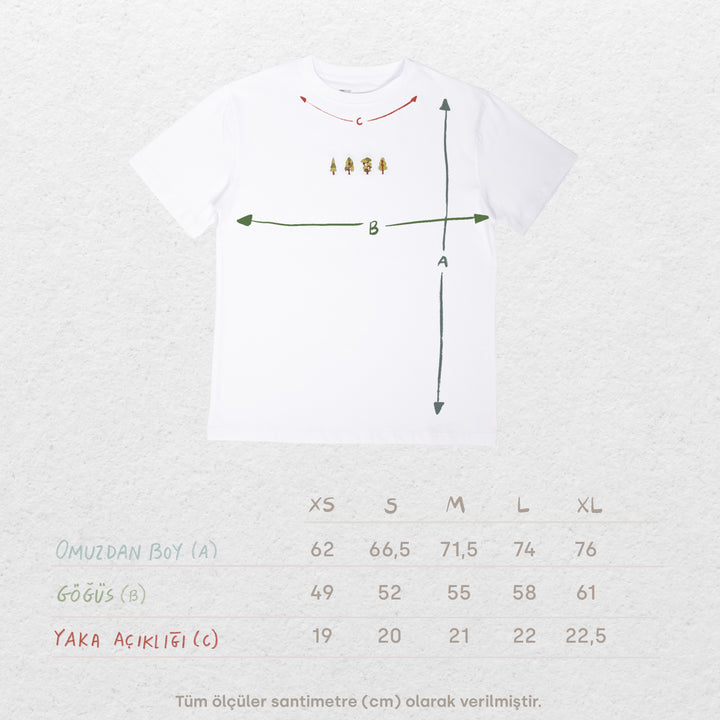 Enchanted Forest Tshirt - Beyaz
