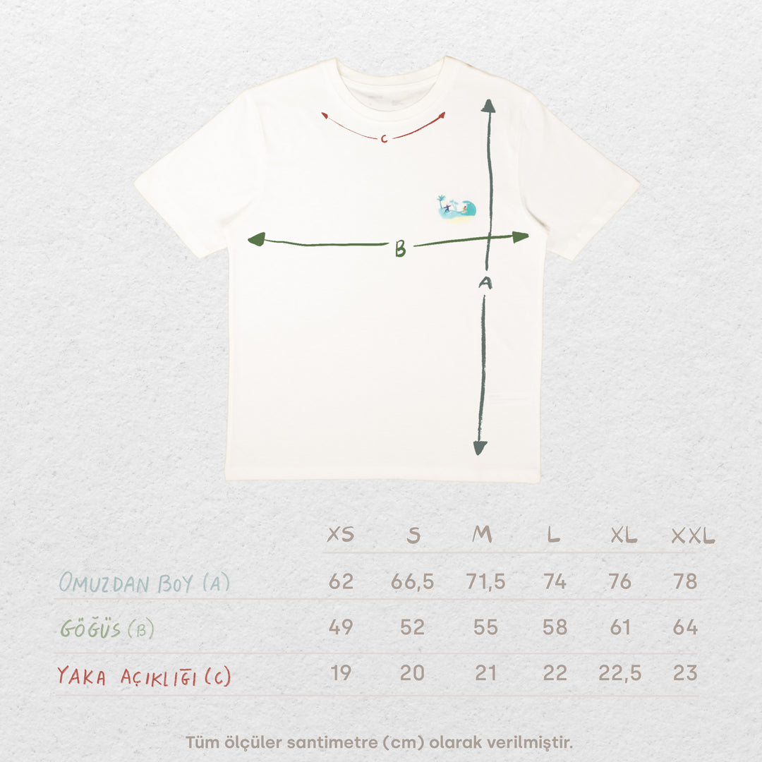 Island Life Tshirt - Antik Beyaz