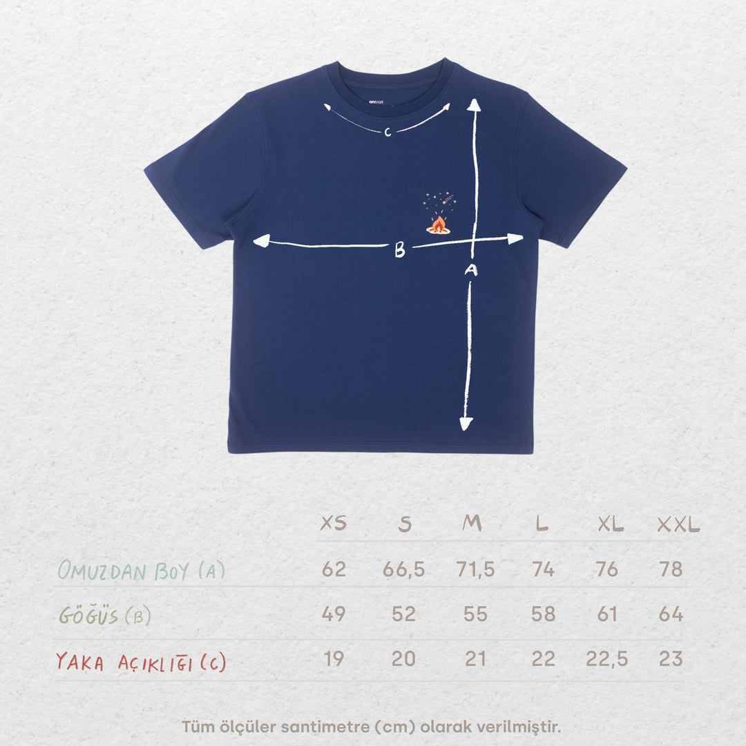 Shooting Stars Tshirt - Alacakaranlık Mavisi