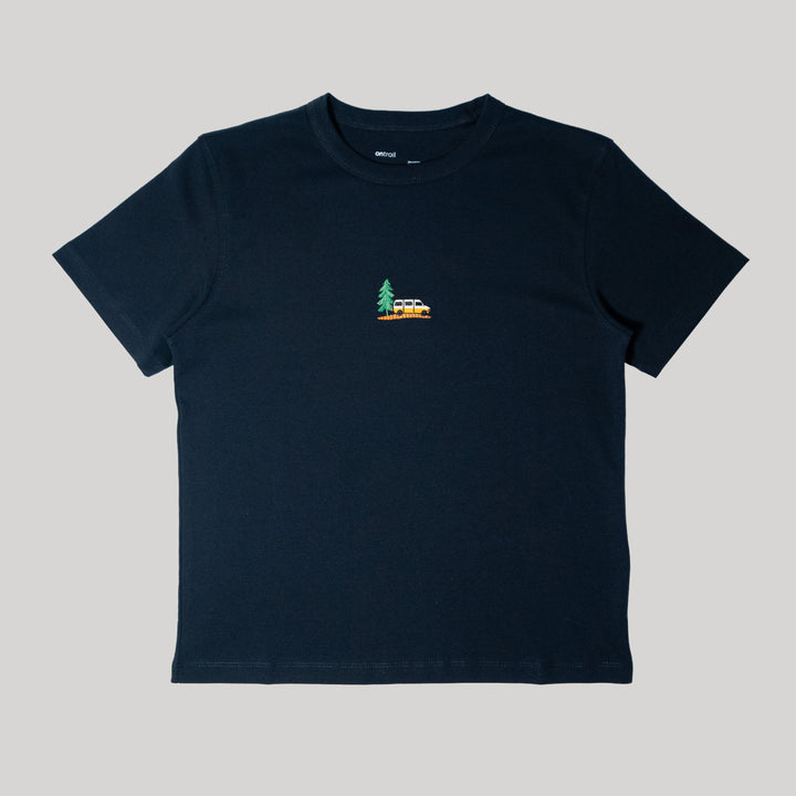 Vanlife & Pine Tshirt - Koyu Lacivert