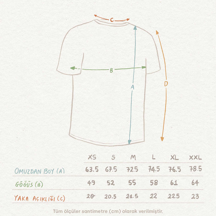 Camping Essentials Tshirt - Antik Beyaz