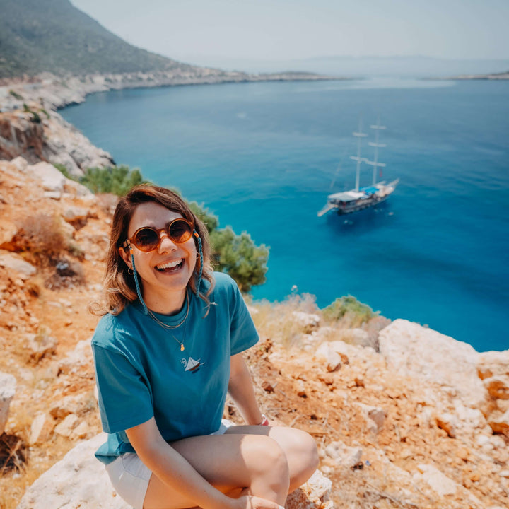 Kaş Tshirt - Akdeniz Mavisi