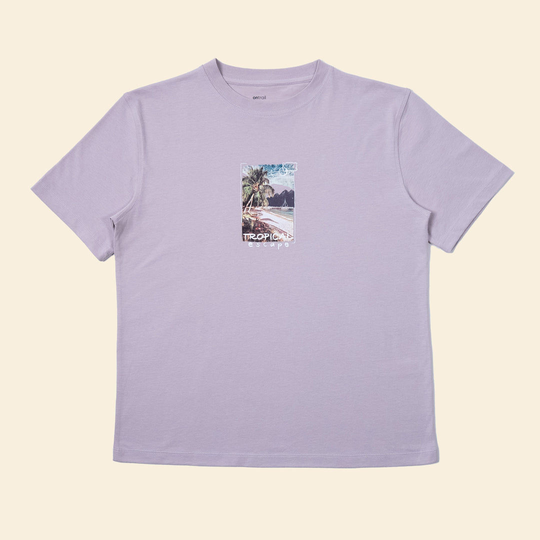 Tropical Escape Tshirt - Puslu Lila