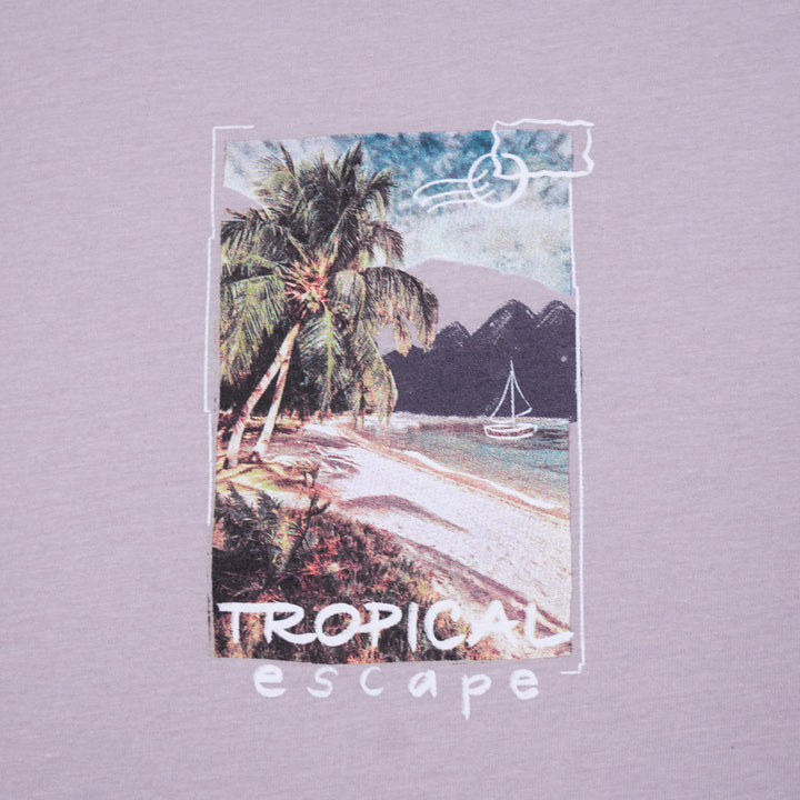 Tropical Escape Tshirt - Puslu Lila