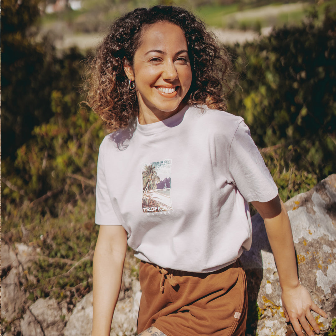 Tropical Escape Tshirt - Puslu Lila